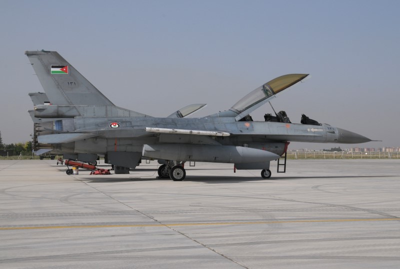 Photo 47.JPG - The Royal Jordanian Air Force was represented by 3 F-16 from Al Azraq. The aircraft belonged originally to the Belgian and Dutch Air Force